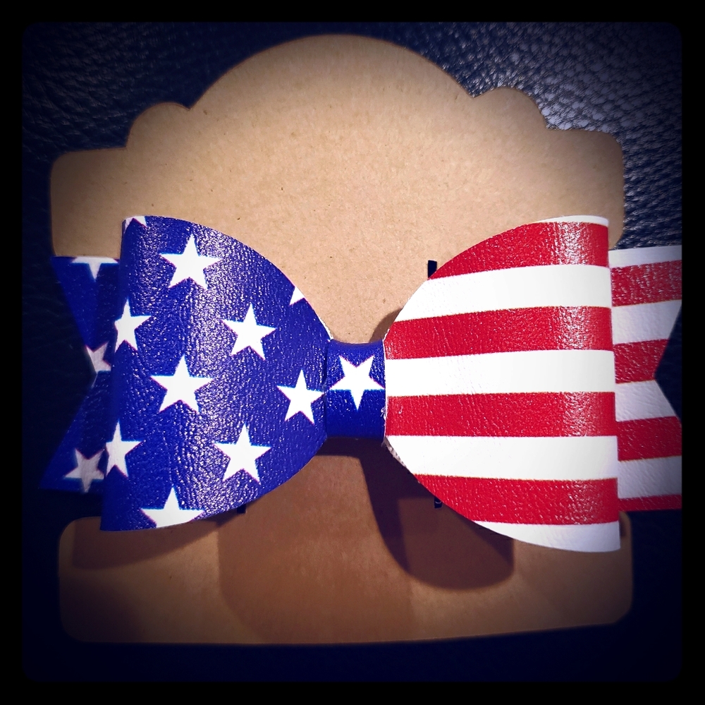 Red, White, & Blue Patriotic Bow 4th of July